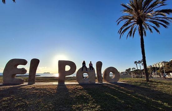 Cartel de El Palo al atardecer, Málaga